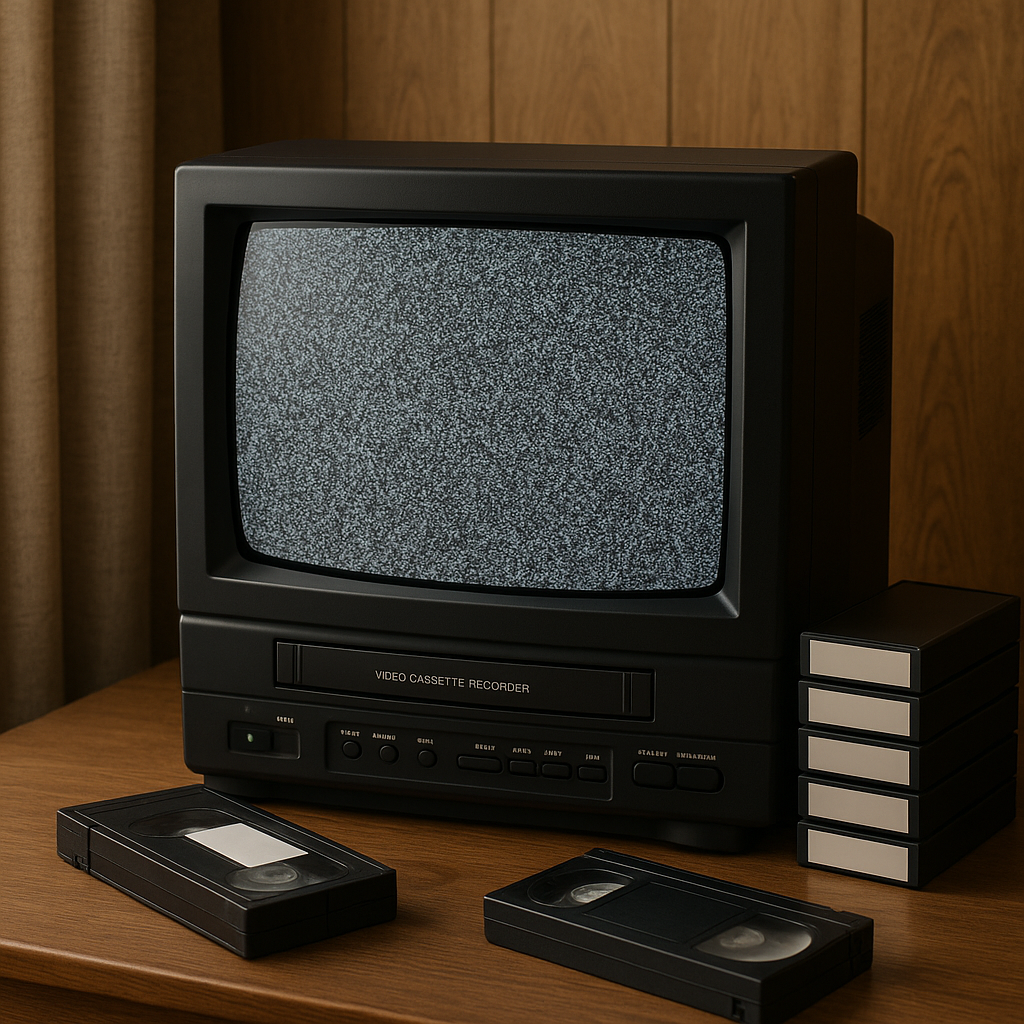 Tv with vhs recorder